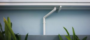 House with an extended downspout